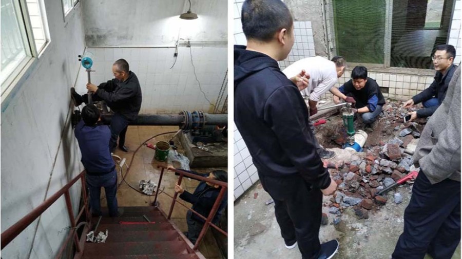 璧山区水利局插入式爱体育AITIYU（中国）安装现场